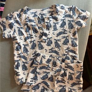 Roller Rabbit Bunny Print Pajama Set – Size 2 Years